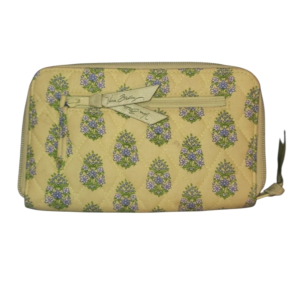 Vera Bradley Citrus Zip Around Wallet Yellow - Picture 3 of 3